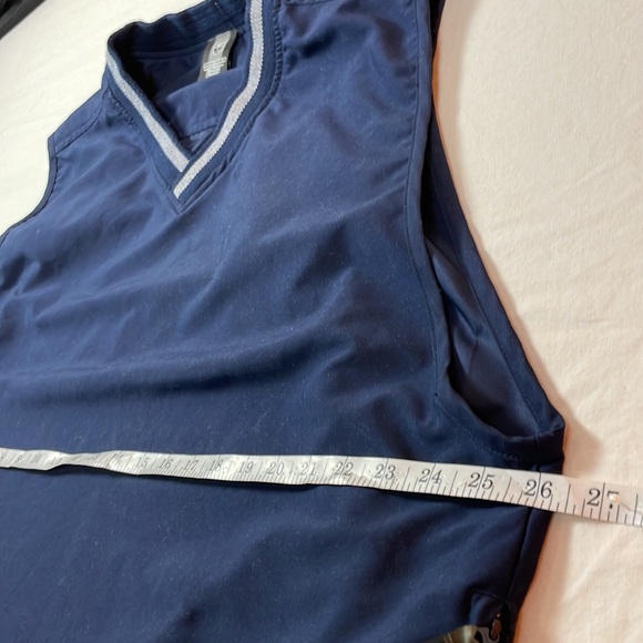 Nike Mens Golf pullover vest with 2 zipper pockets navy blue size large - Picture 10 of 11